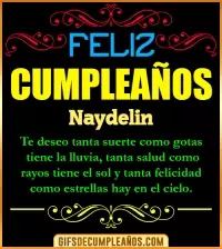 GIF Frases de Cumpleaños Naydelin